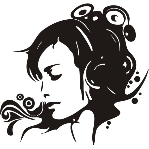 Frau Kopfhörer Musik Miniaturansicht