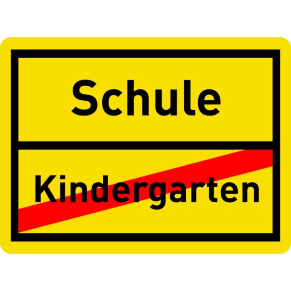 Schule Kindergarten Schild Miniaturansicht