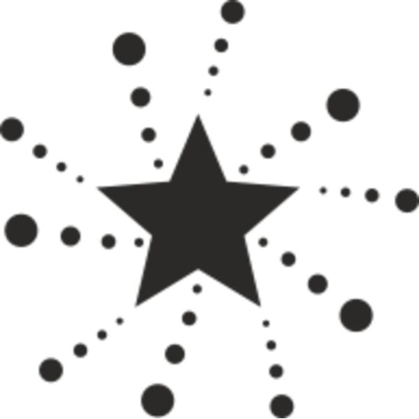 Stern Blasen Kreis Miniaturansicht